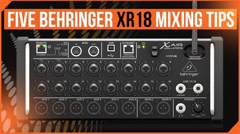 Behringer XR18 Top 5 Frequently Asked Questions / .